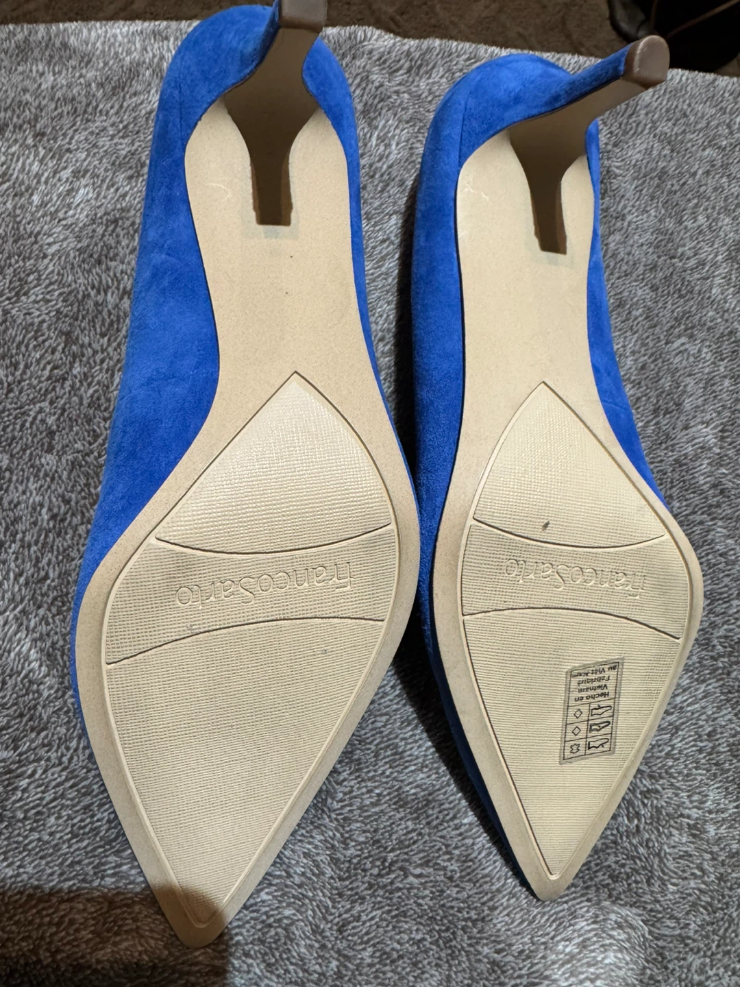 Franco Sarto Blue Suede Heels - photo 4