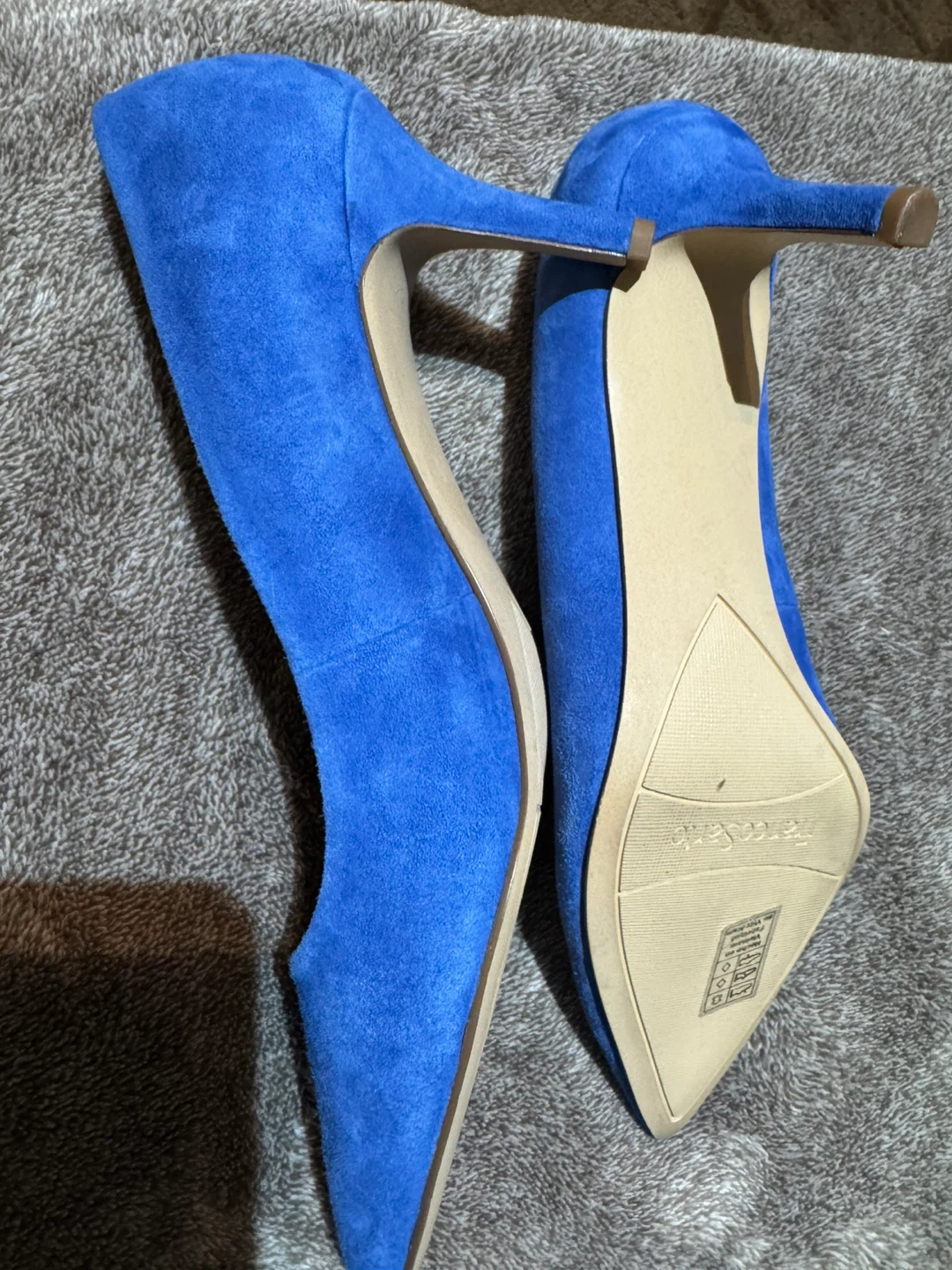 Franco Sarto Blue Suede Heels - photo 5