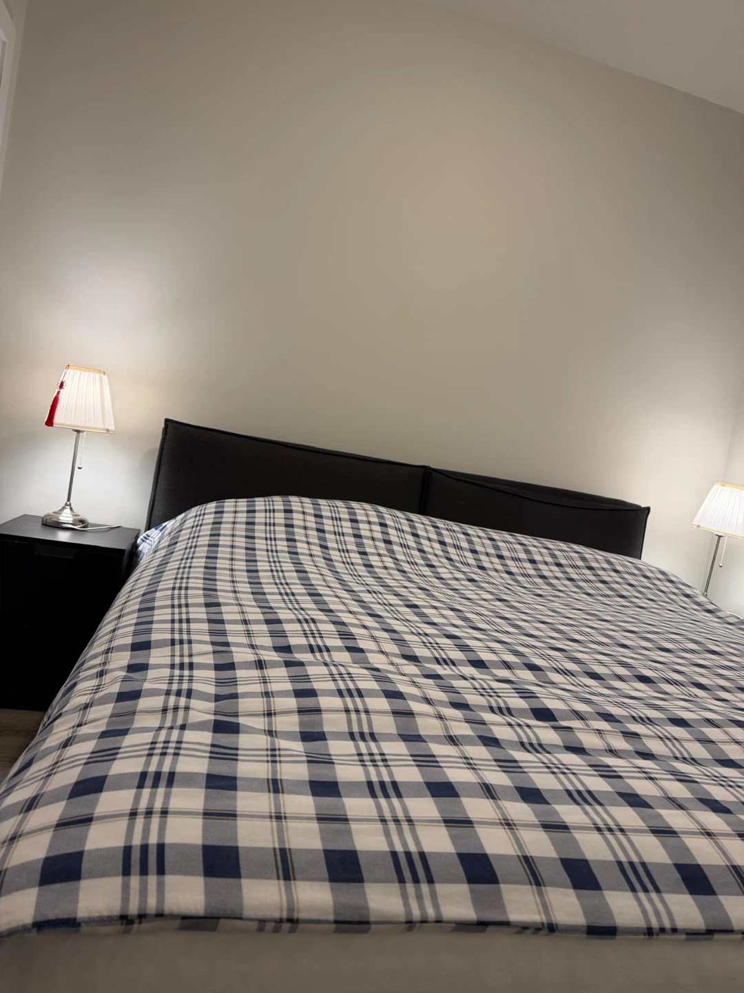 Dark Grey Upholstered Bed Frame