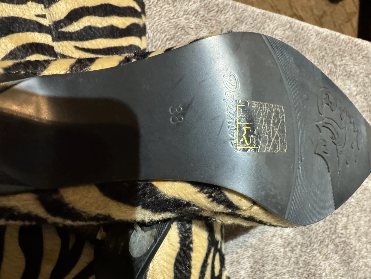 Dalinor Zebra Print Boots Size 38 - photo 5