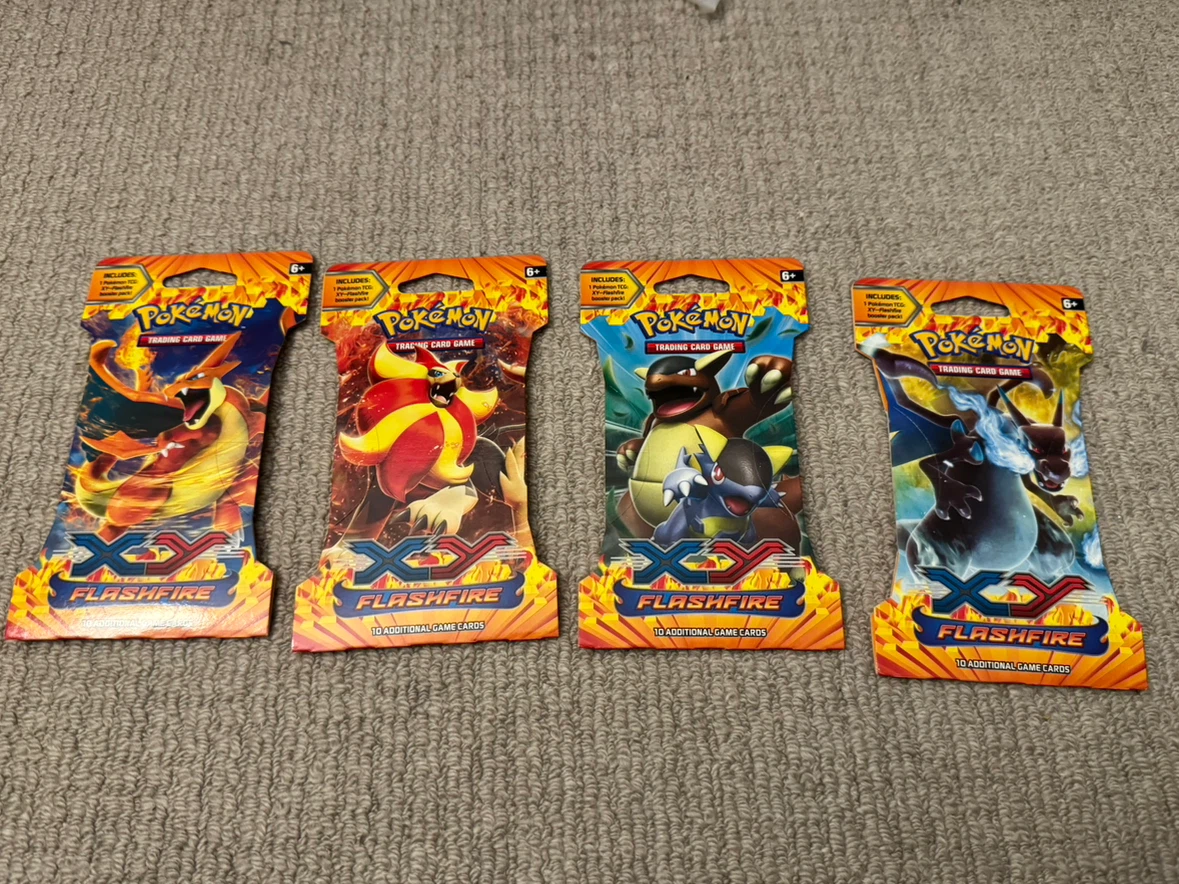 Flashfire Sleeved Booster Pack Art Bundle [Set of 4]