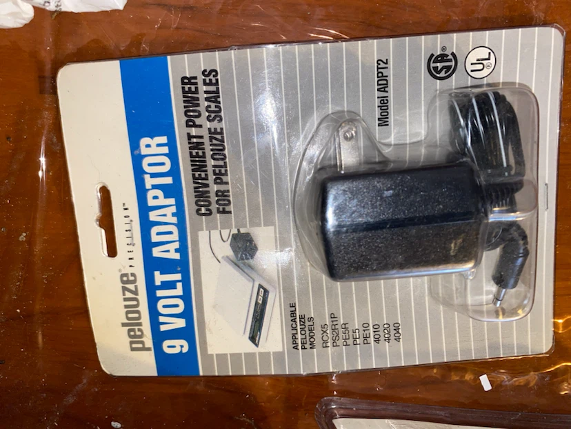 Pelouze 9 Volt Adaptor Model ADPT2
