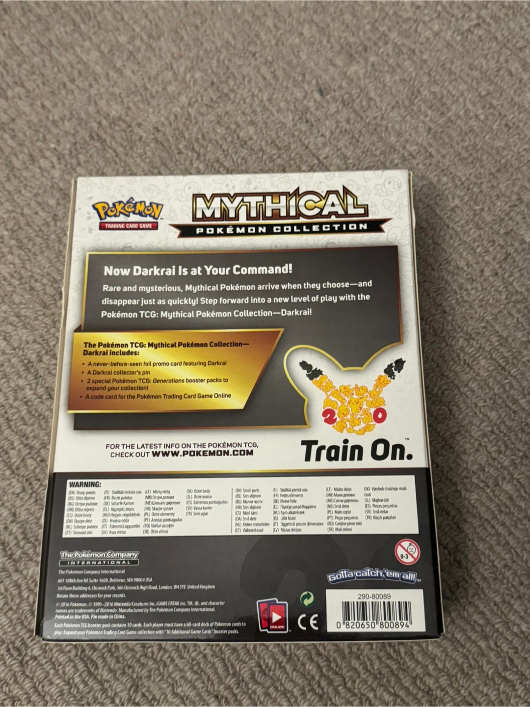 Mythical Pokemon Collection Box [Darkrai] - photo 3