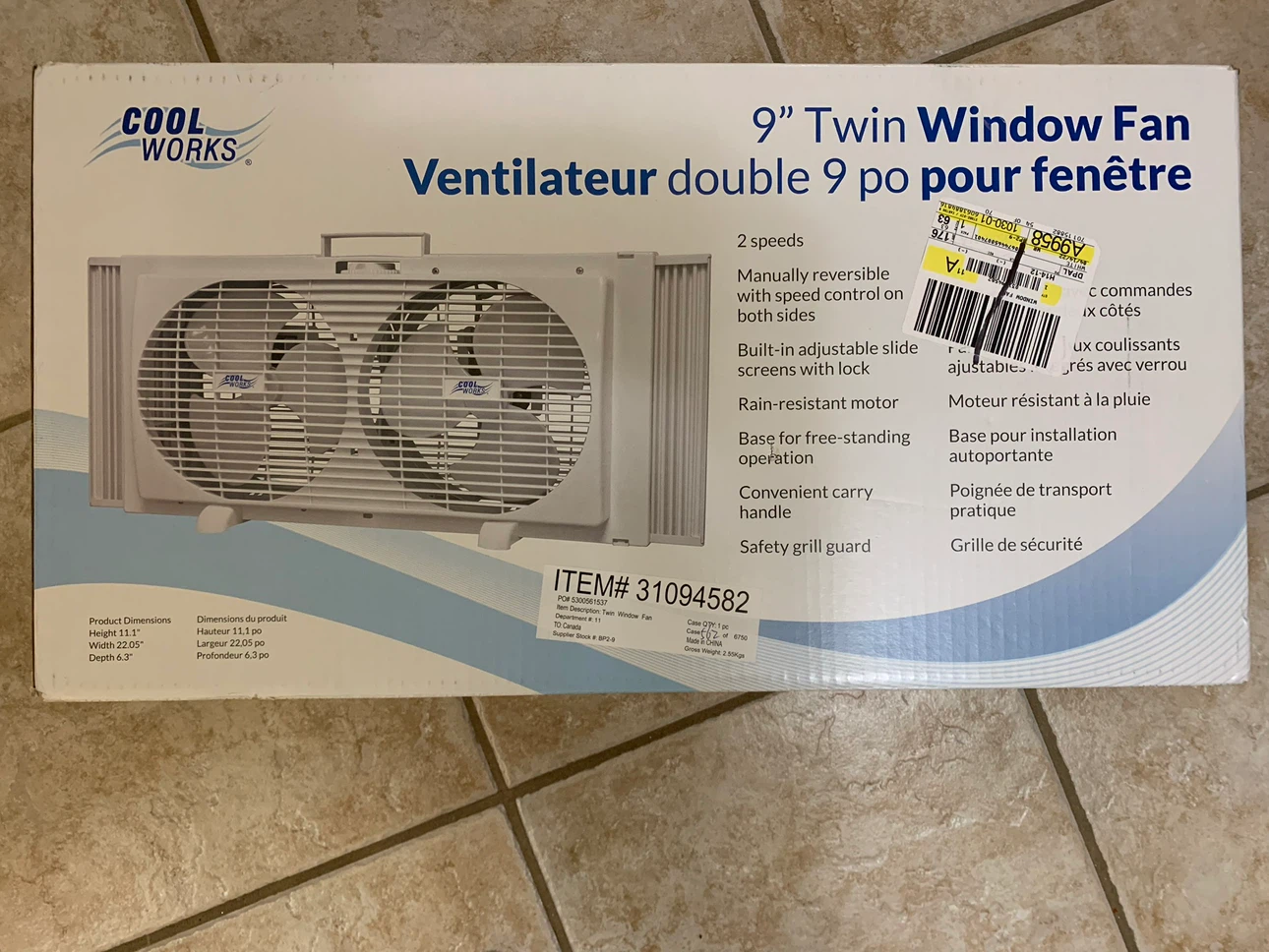 Brandnew Oscillating 40” Tower Fan, 5-Speed, Window fan - photo 3