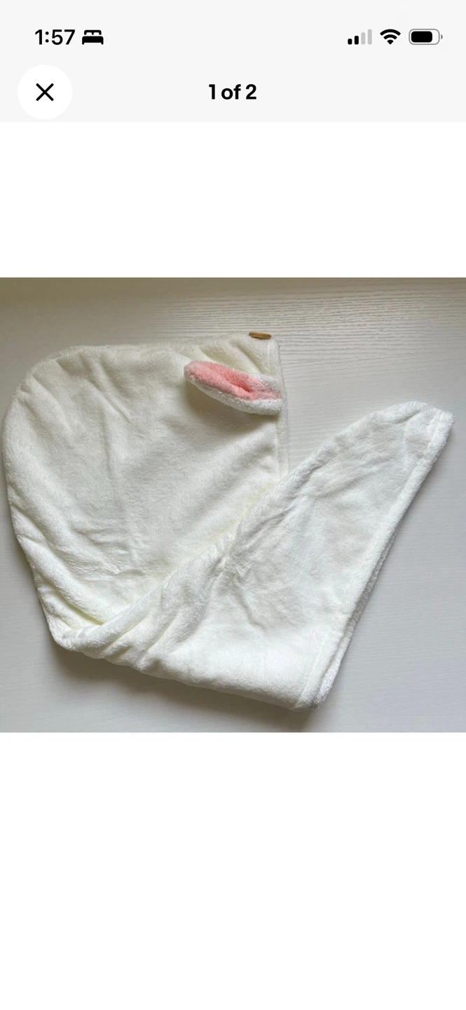 Bunny Ear Hair Drying Towel
