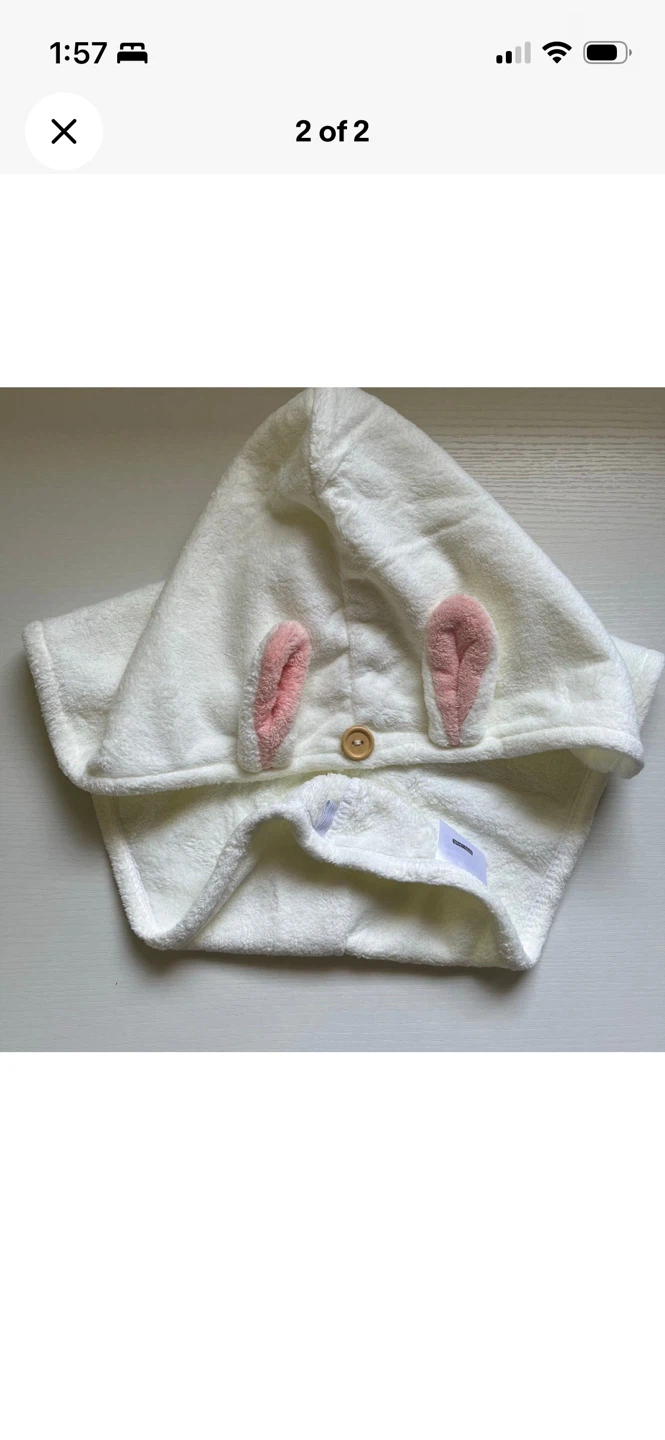 Bunny Ear Hair Drying Towel - photo 2