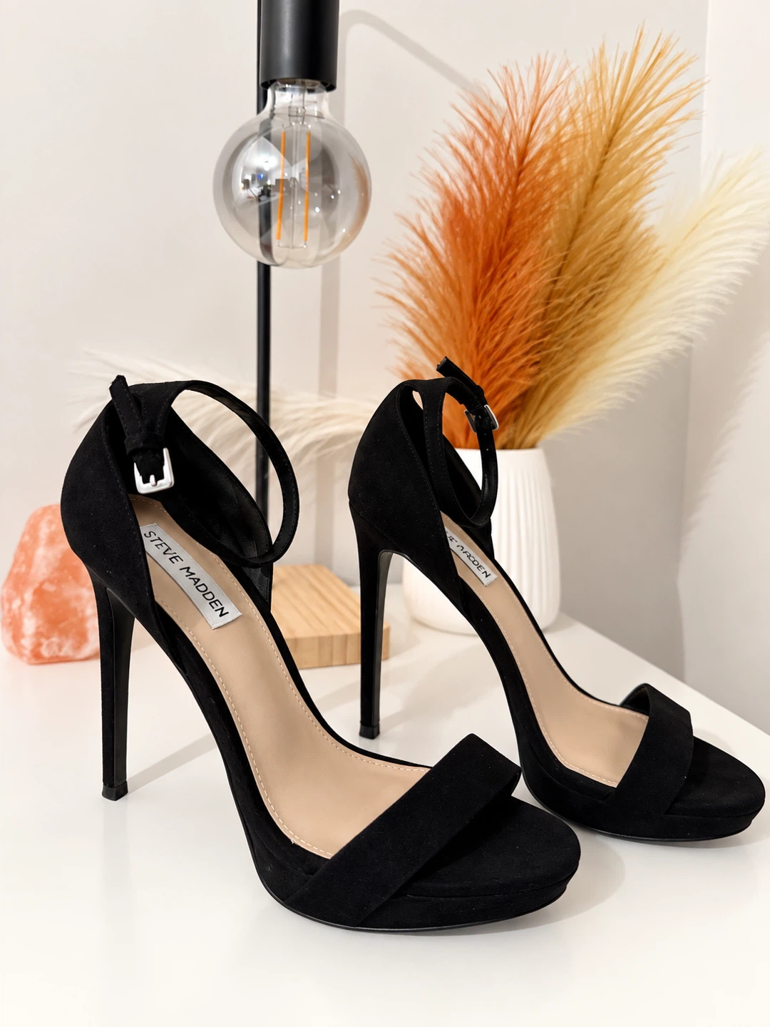 Steve Madden Black Suede High Heels