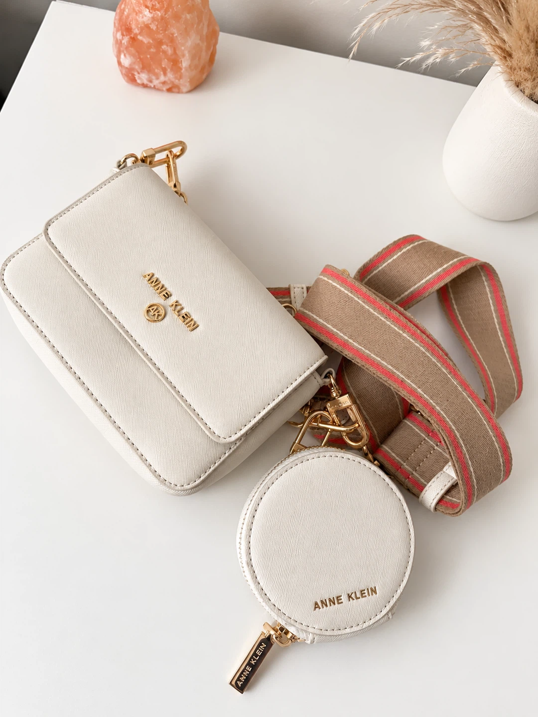 Anne Klein Crossbody Bag with Pouch