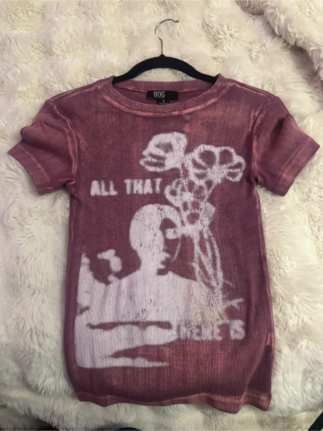 BDG All That Graphic T-Shirt Maroon