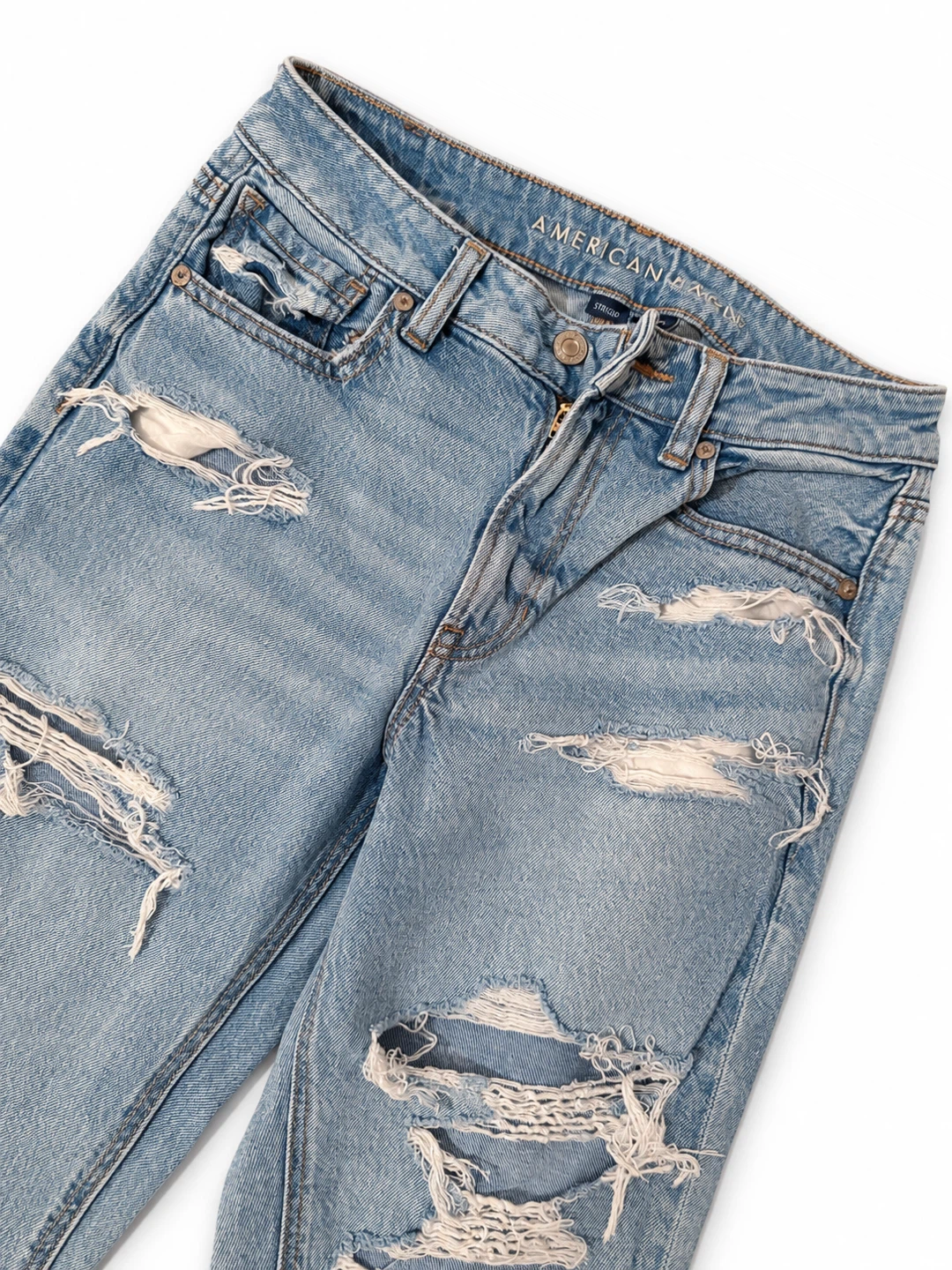 American Eagle Distressed Straight Jeans