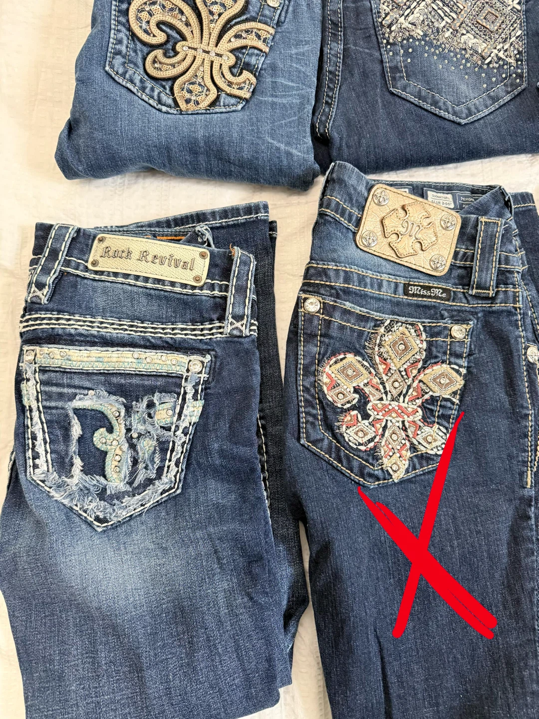 Y2K Jeans Size 25, Rock Revival , Miss Me, Levi’s - photo 2