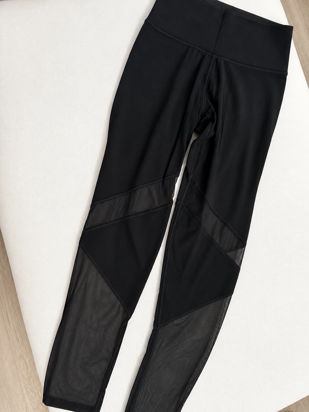 TNA Black Mesh Detail Leggings