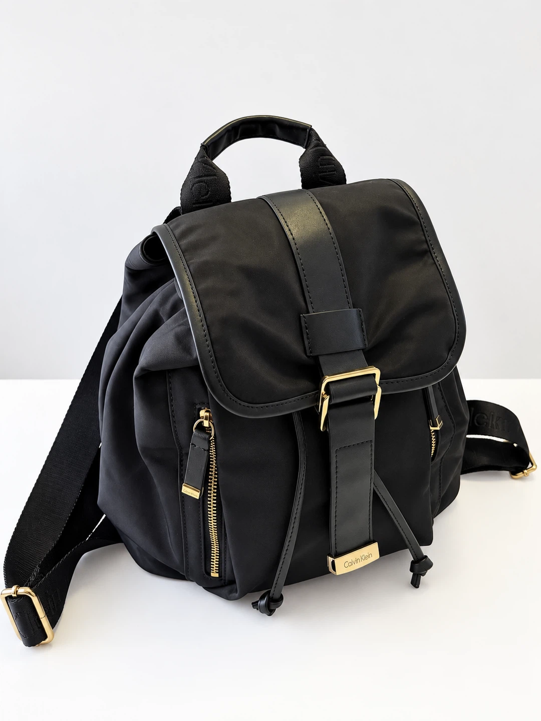 Calvin Klein Black Nylon Backpack