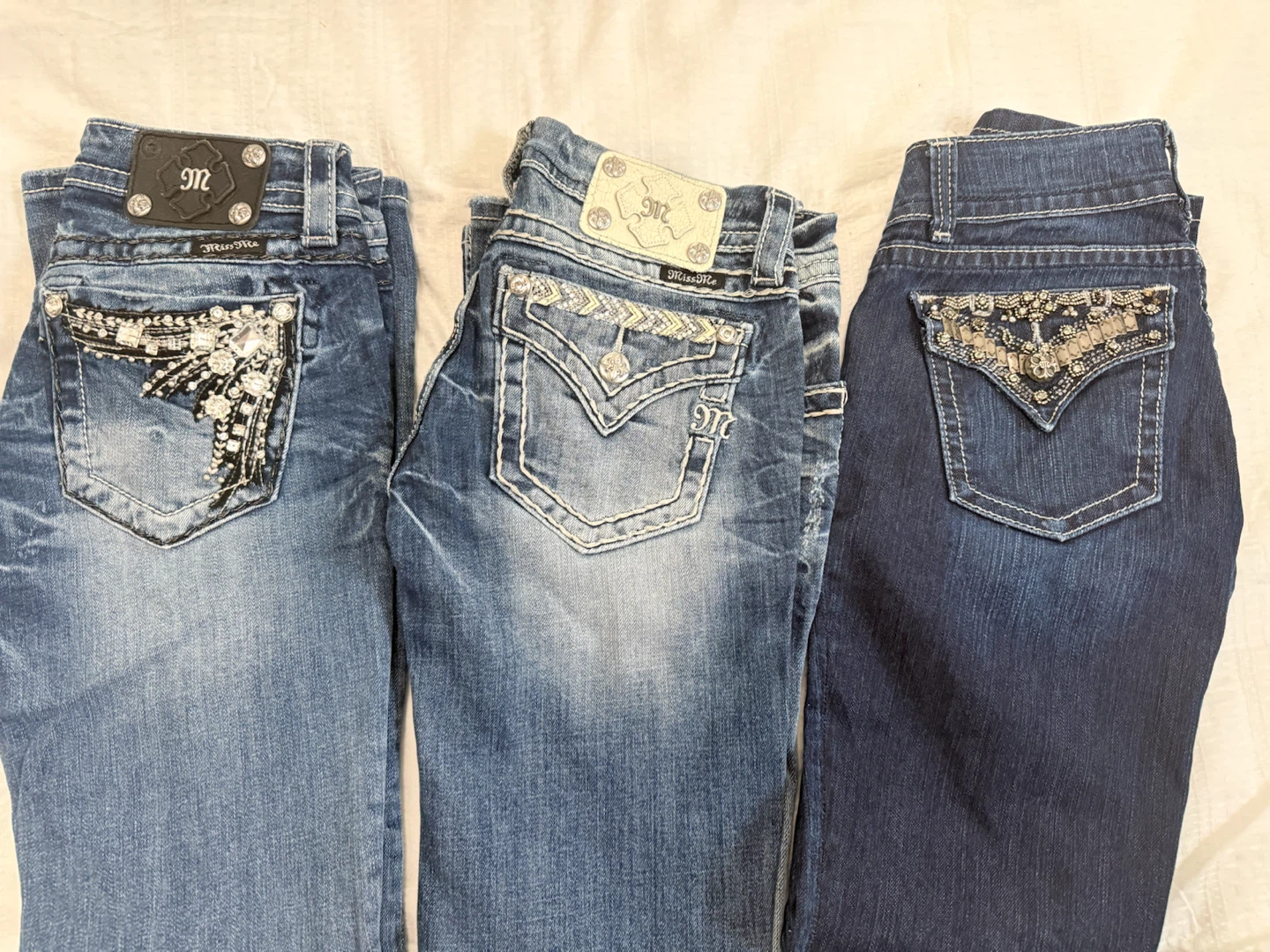 Miss Me Jeans Size 26 - $70 each - Y2K Bling - photo 2