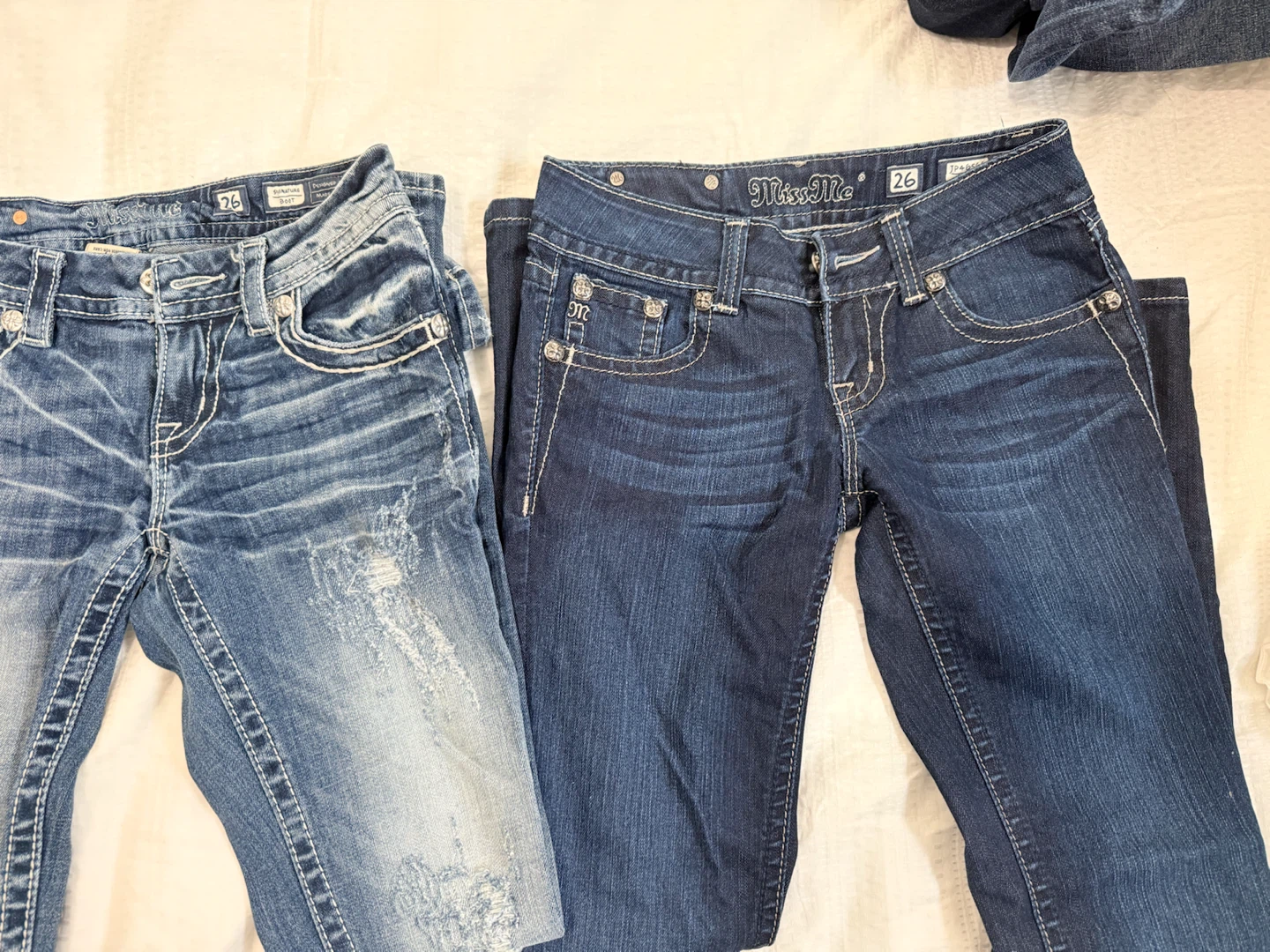 Miss Me Jeans Size 26 - $70 each - Y2K Bling - photo 4