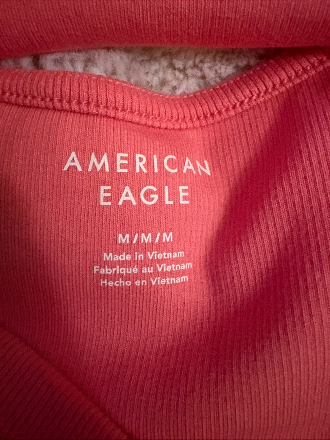 American Eagle Coral Ribbed Tank Top - photo 3