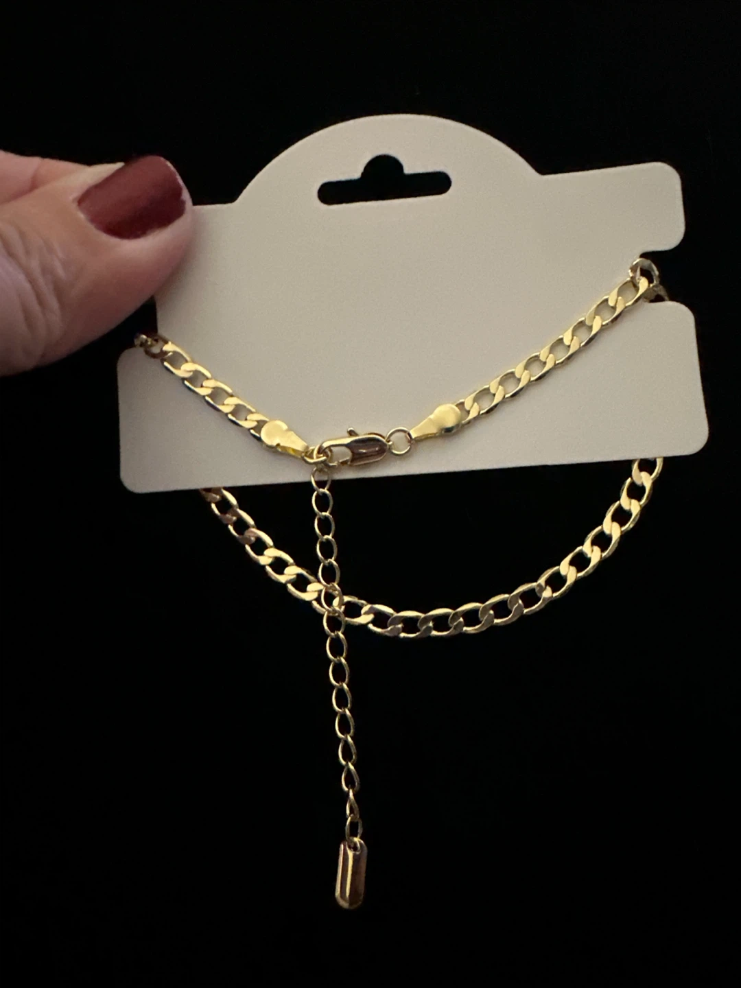 14 k gold Tone laminated Curb Link Bracelet - photo 2