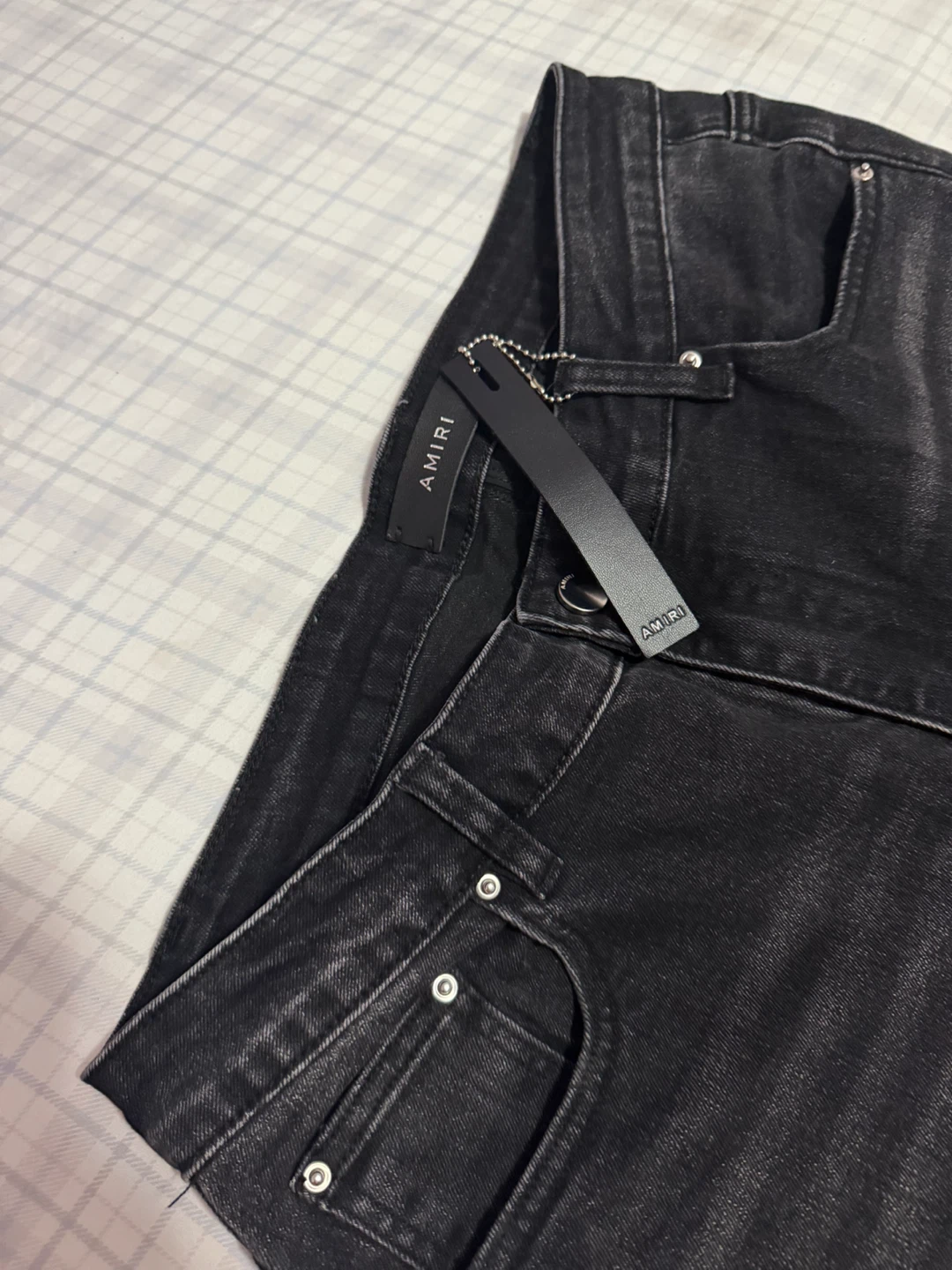 Amiri Black Paint Drip Jeans - photo 2