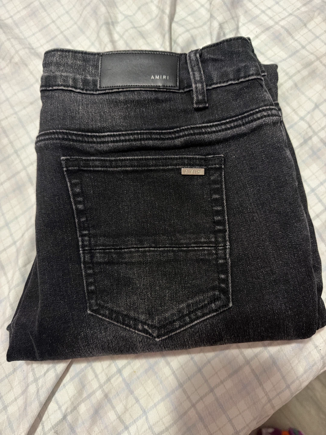 Amiri Black Paint Drip Jeans - photo 4