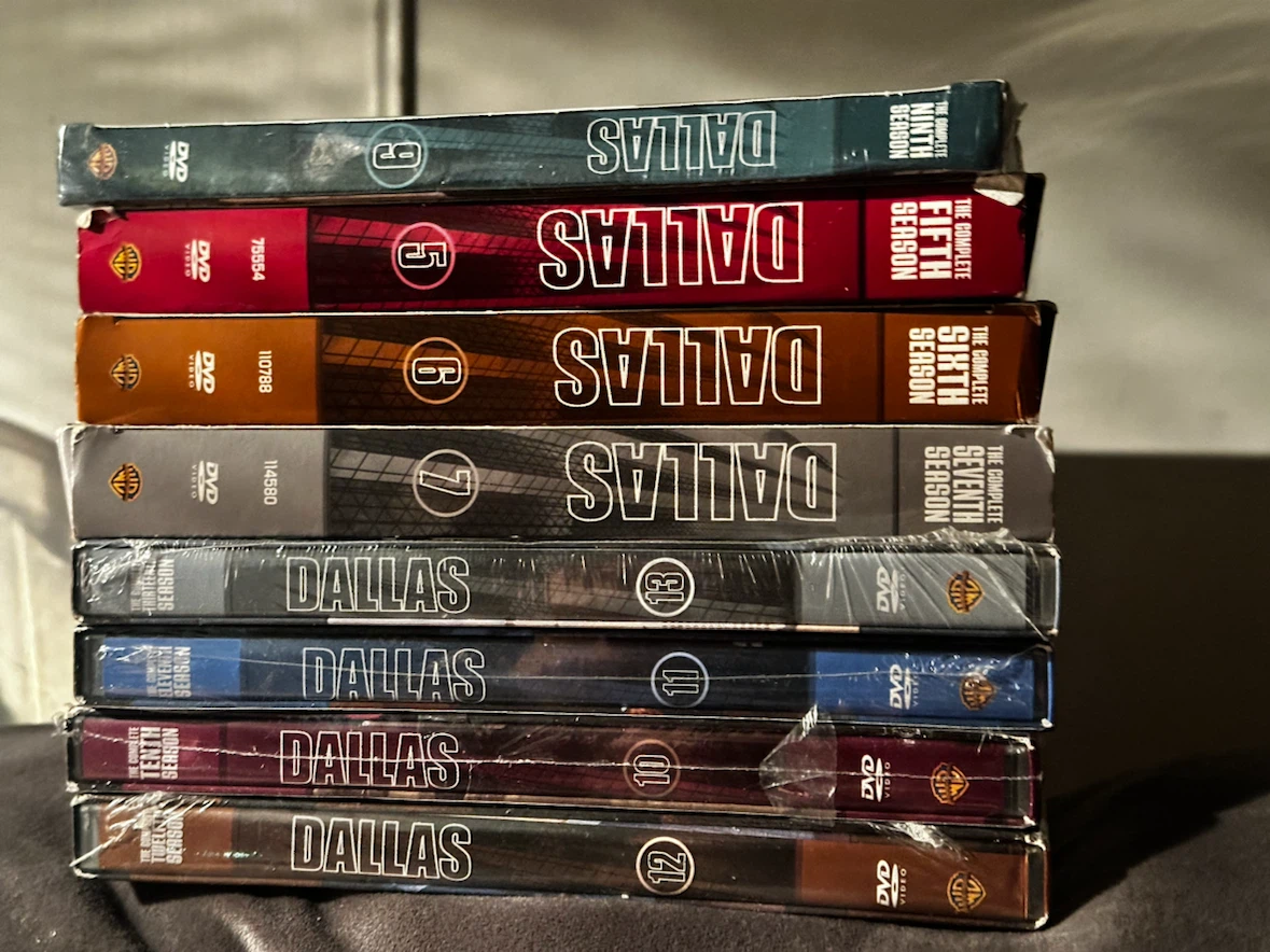 8 box sets of Dallas full seasons