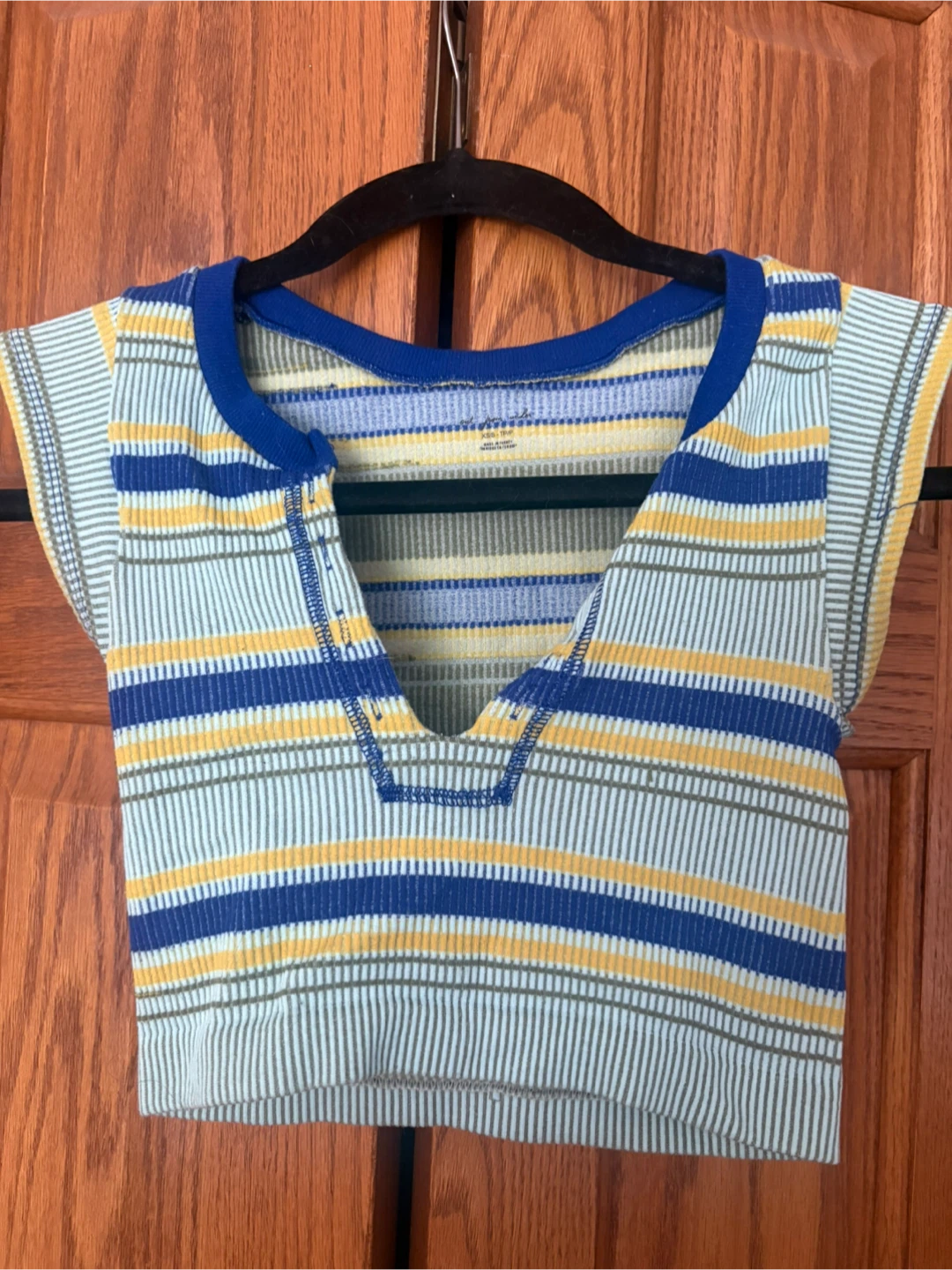 Urban Outfitters Striped Ribbed Crop Top
