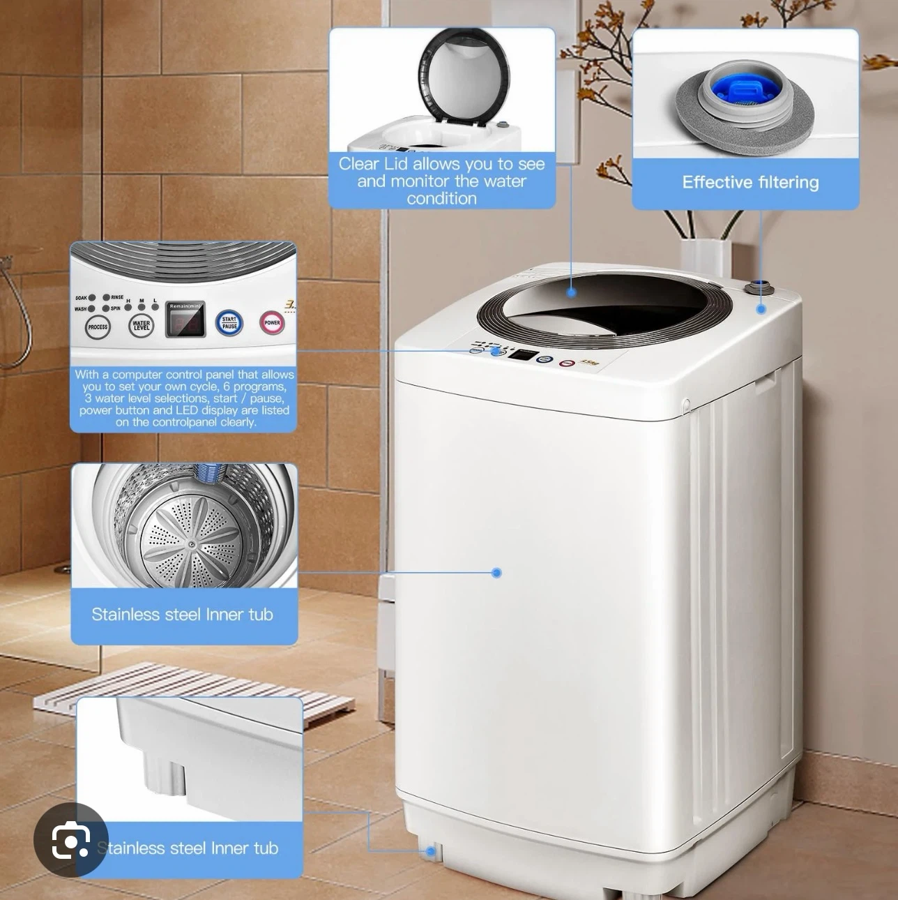 Comfee Portable Washing Machine - photo 4