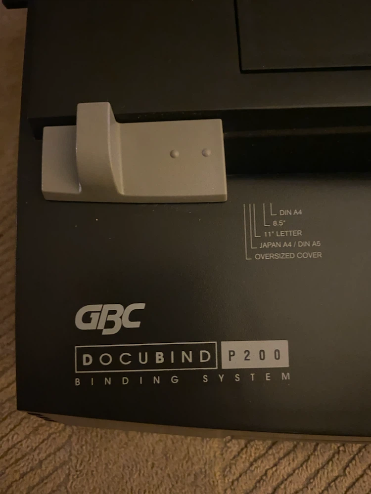 MINT CONDITION GBC DocuBind P200 Binding System - photo 3