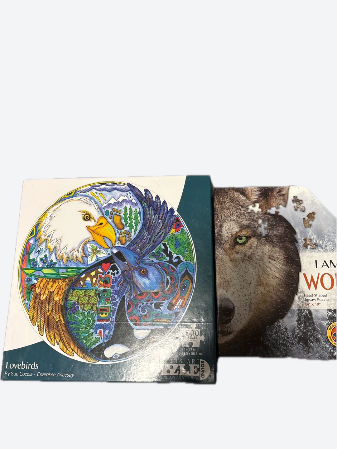 Lovebirds and I Am Wolf Jigsaw Puzzles - photo 2