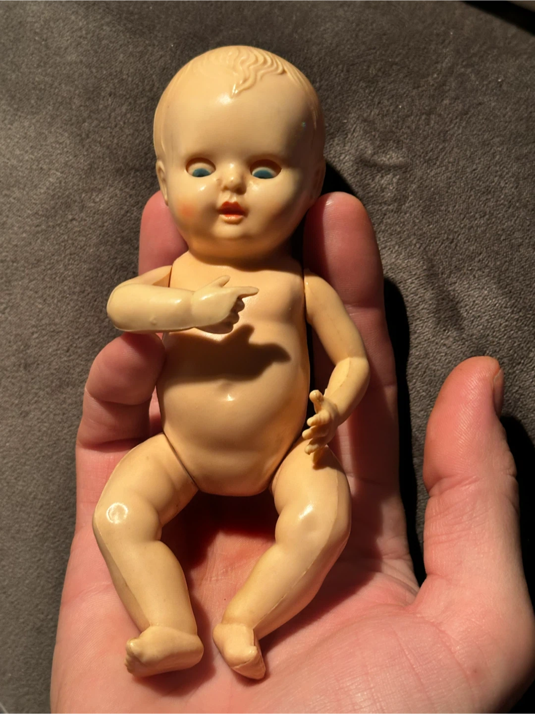 Vintage 1950s Rosebud 6" Hard Plastic Baby Doll