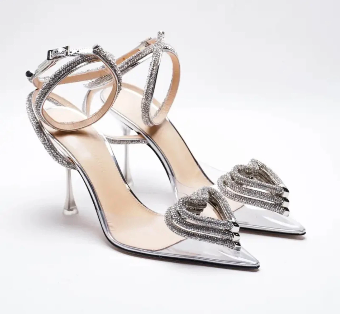 Mach & Mach Crystal Heart Heels - photo 2