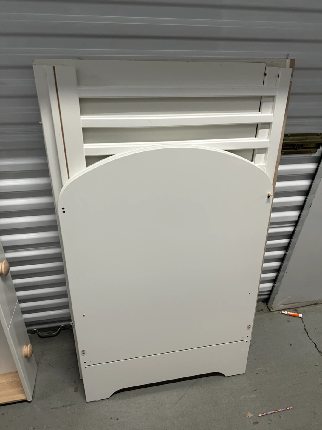 White Wooden Baby Crib
