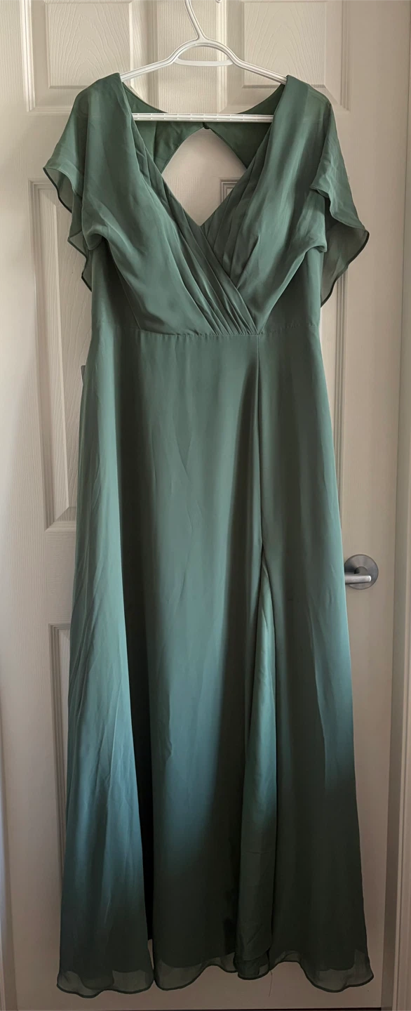 Azazie Eucalyptus Chiffon Dress A16 - photo 3