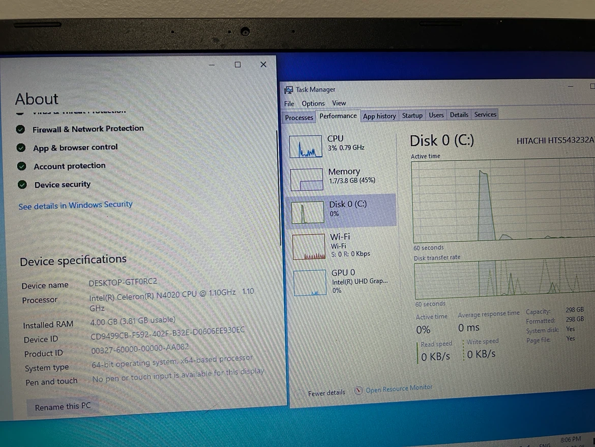 Acer laptop (audio works on Bluetooth only) - photo 2