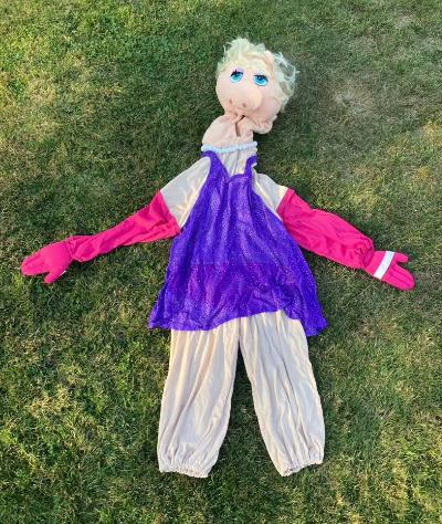 Vintage Miss Piggy Child Medium Costume (Size 8-10)
