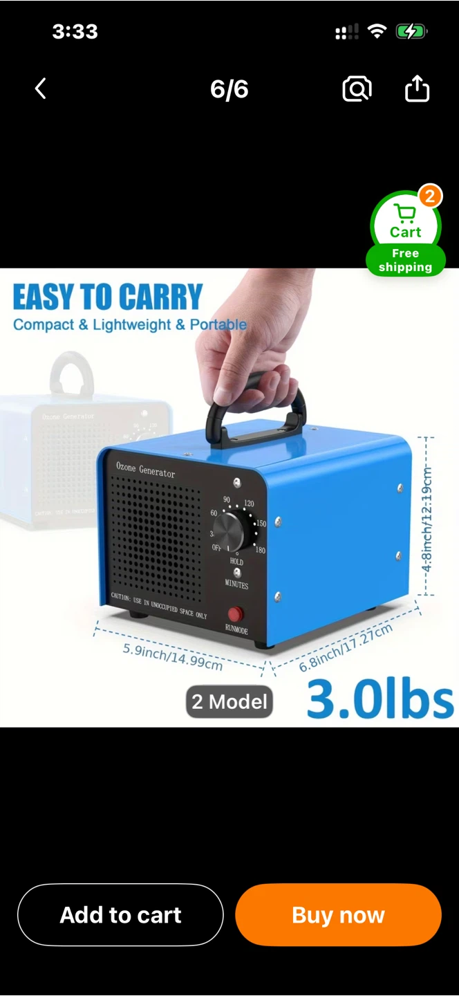 Portable Ozone Generator Machine - photo 2