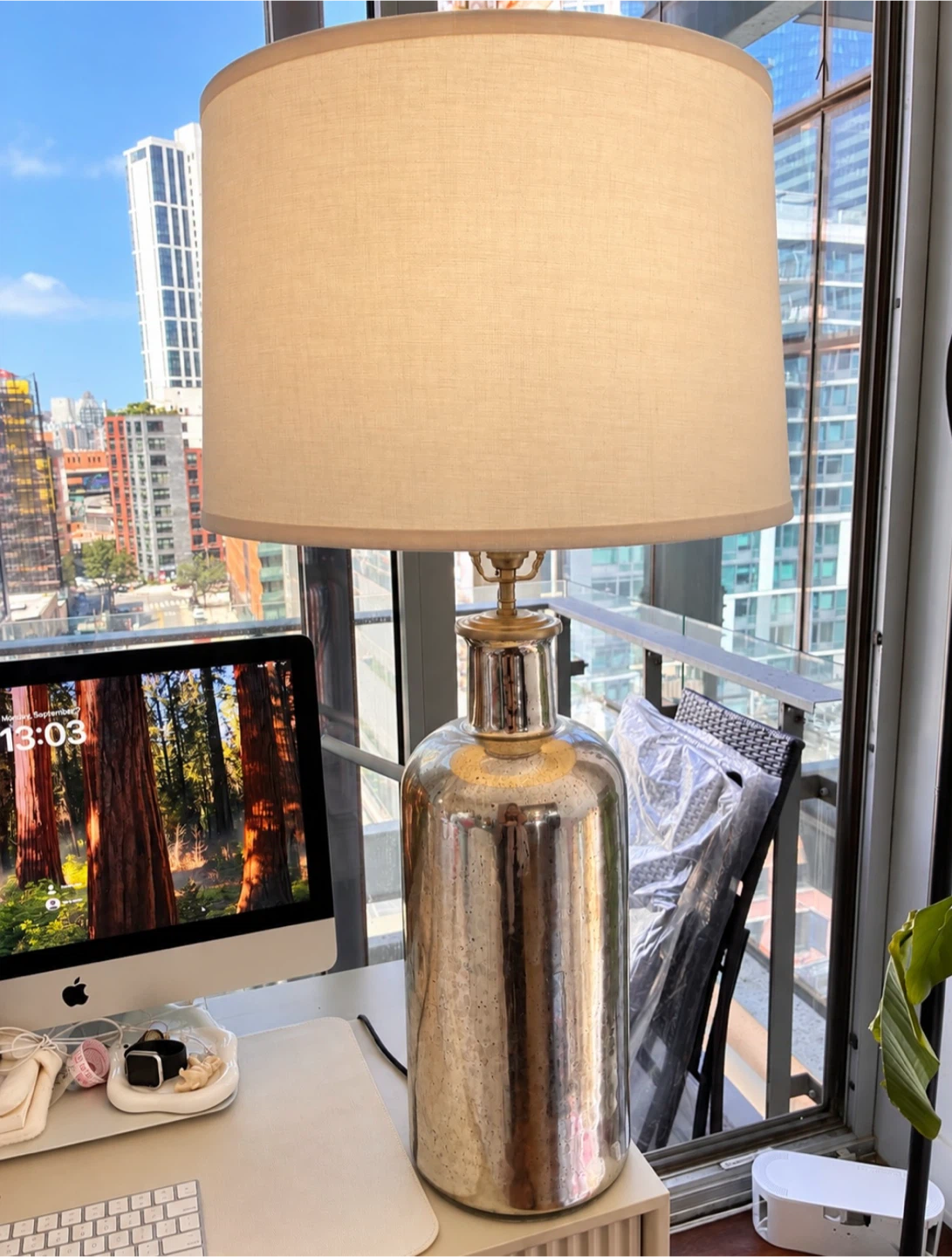 Restoration Hardware Mercury Glass Table Lamp