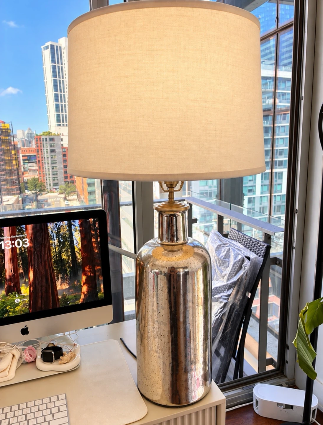 Restoration Hardware Mercury Glass Table Lamp - photo 2