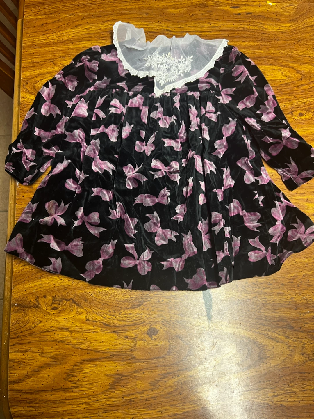 Pretty as a Picture Velvet Dress Size 4T