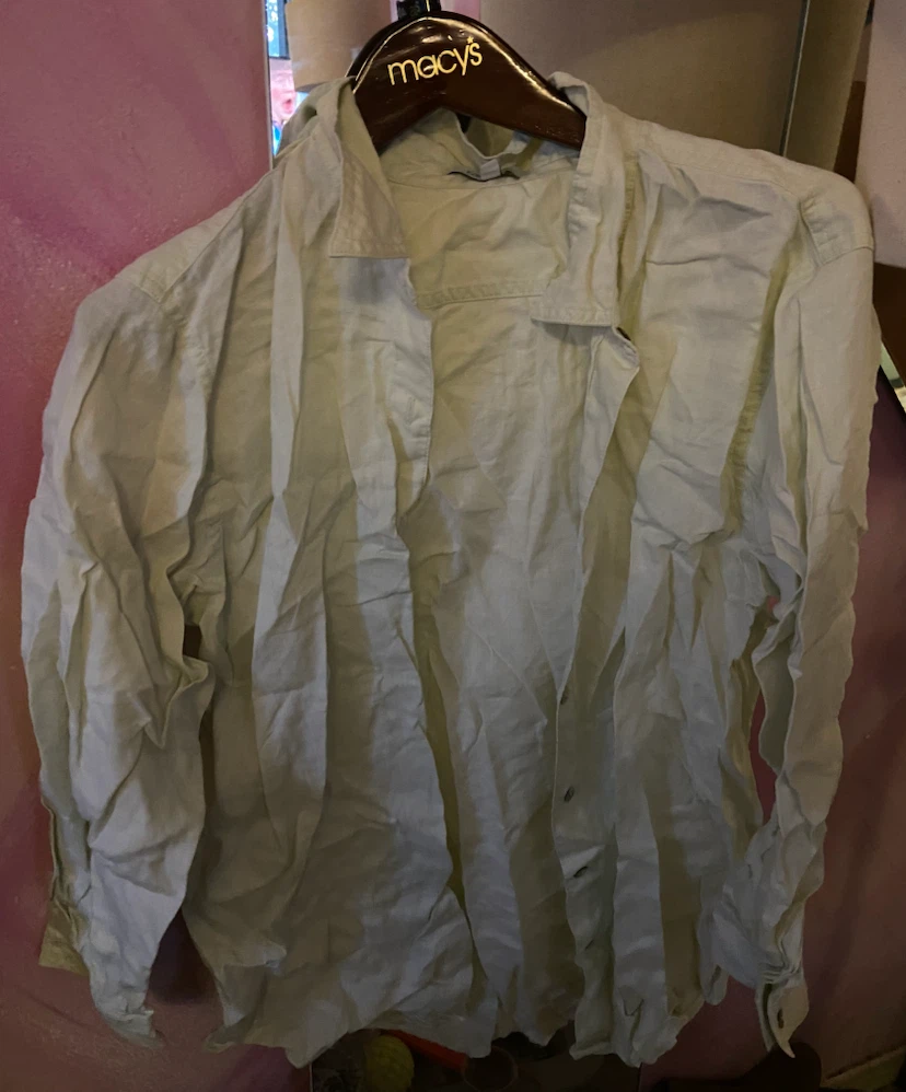 Lightweight Cream Button-Down Shirt