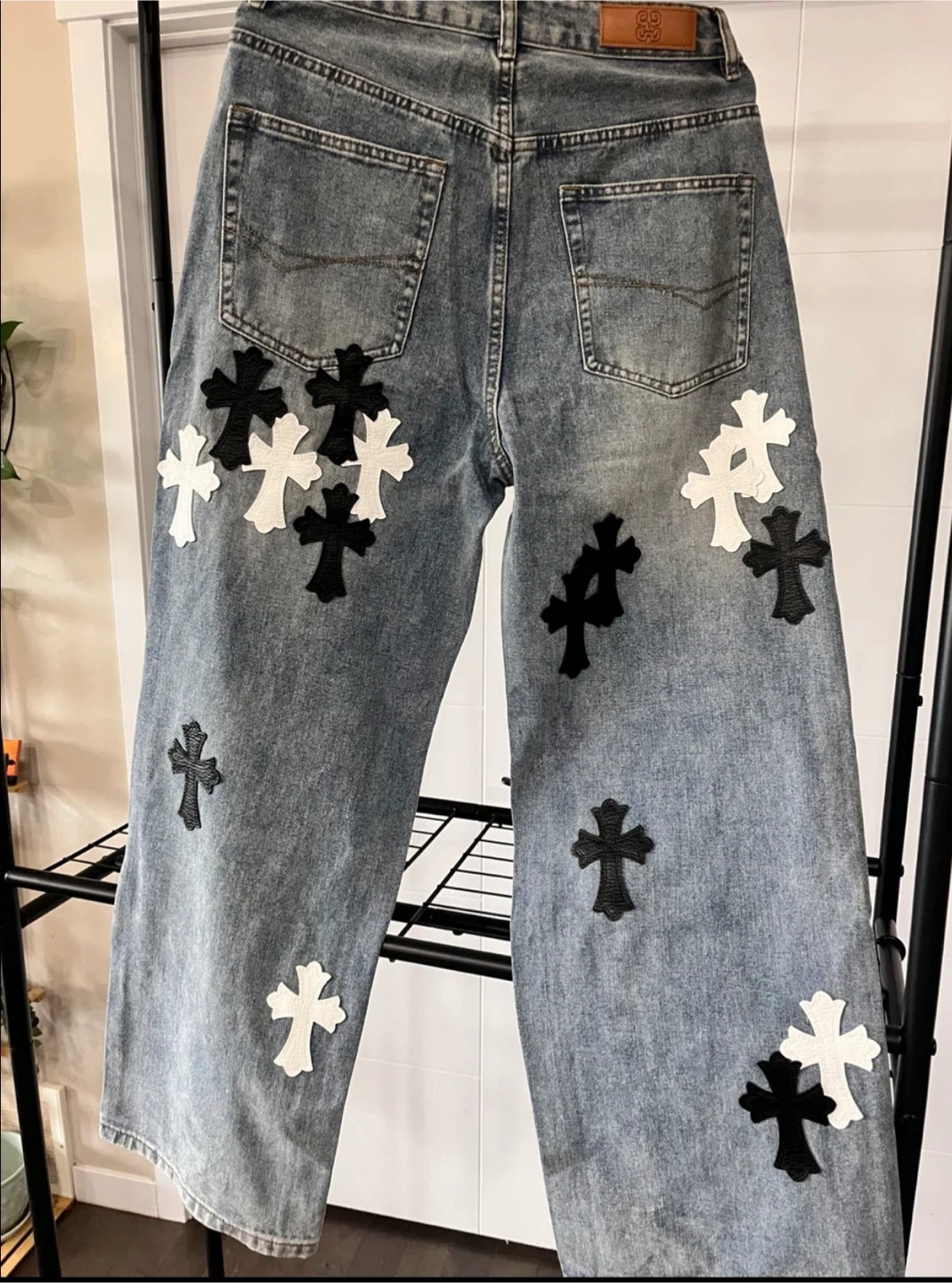 Cross Patch Denim Jeans - photo 4