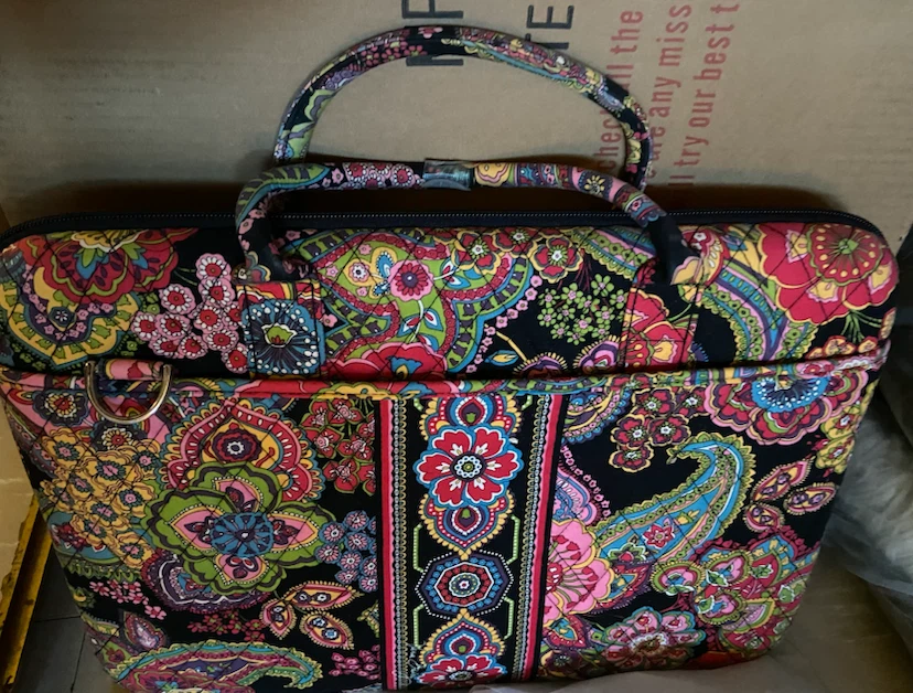 Vera Bradley Quilted Floral Laptop Case