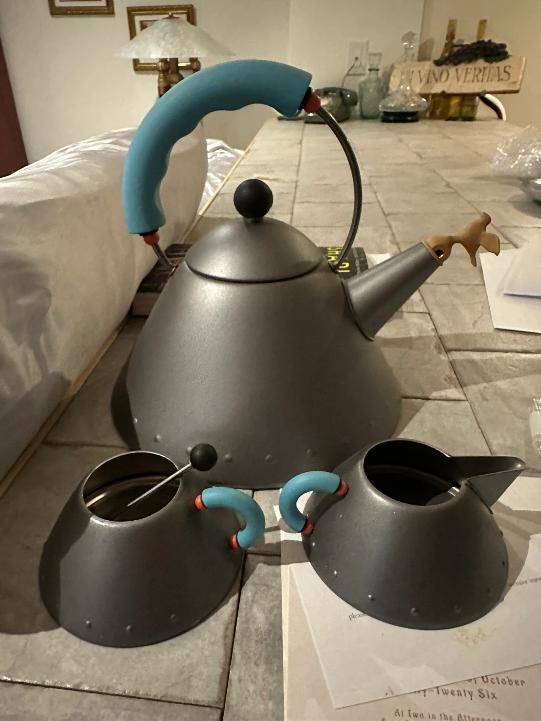 Alessi Michael Graves Tea Kettle and Creamer Set