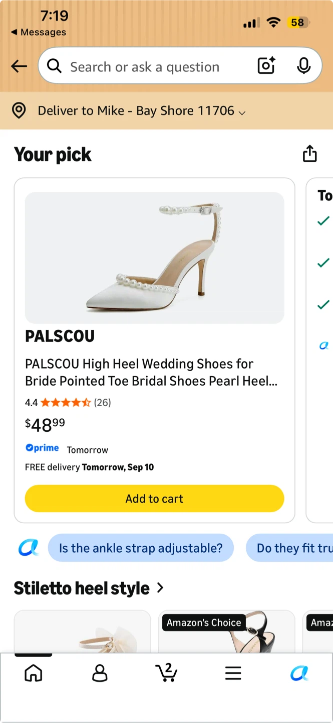 PALSCOU Pearl High Heel Wedding Shoes - photo 4