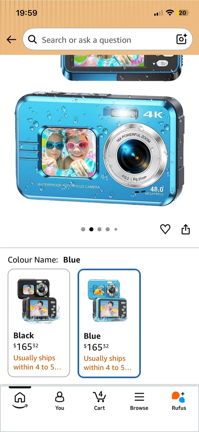 Camera Digital Waterproof WDC901 4K NEW - photo 5