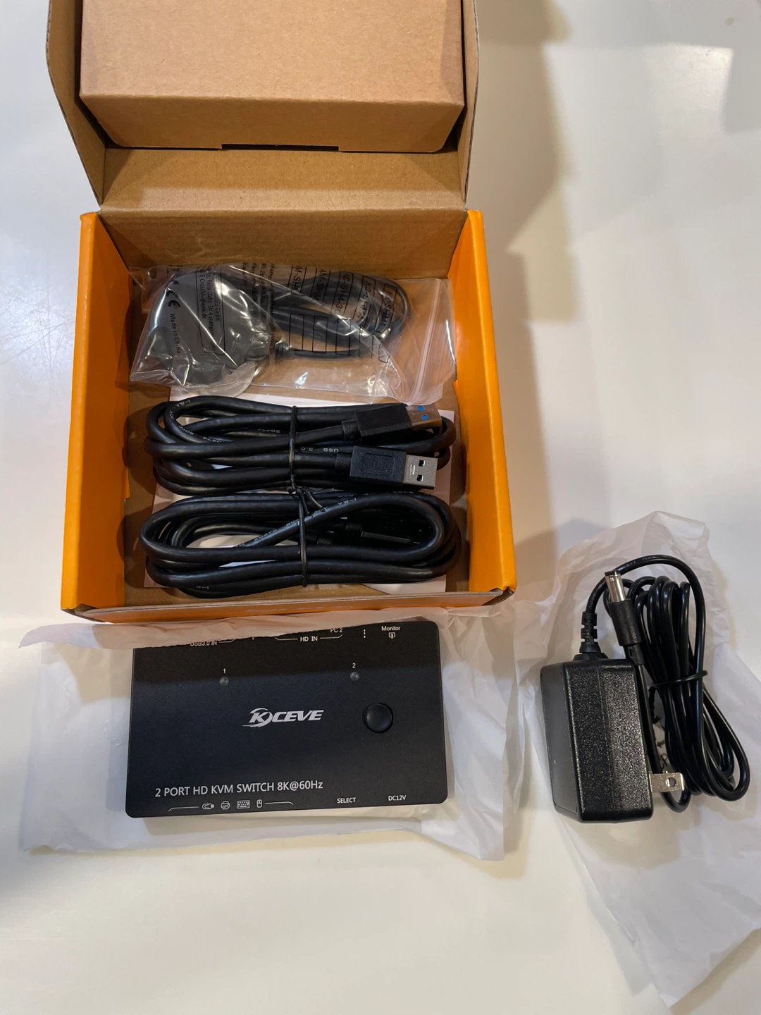 KCEVE 2 Port HD KVM Switch 8K NEW - photo 2