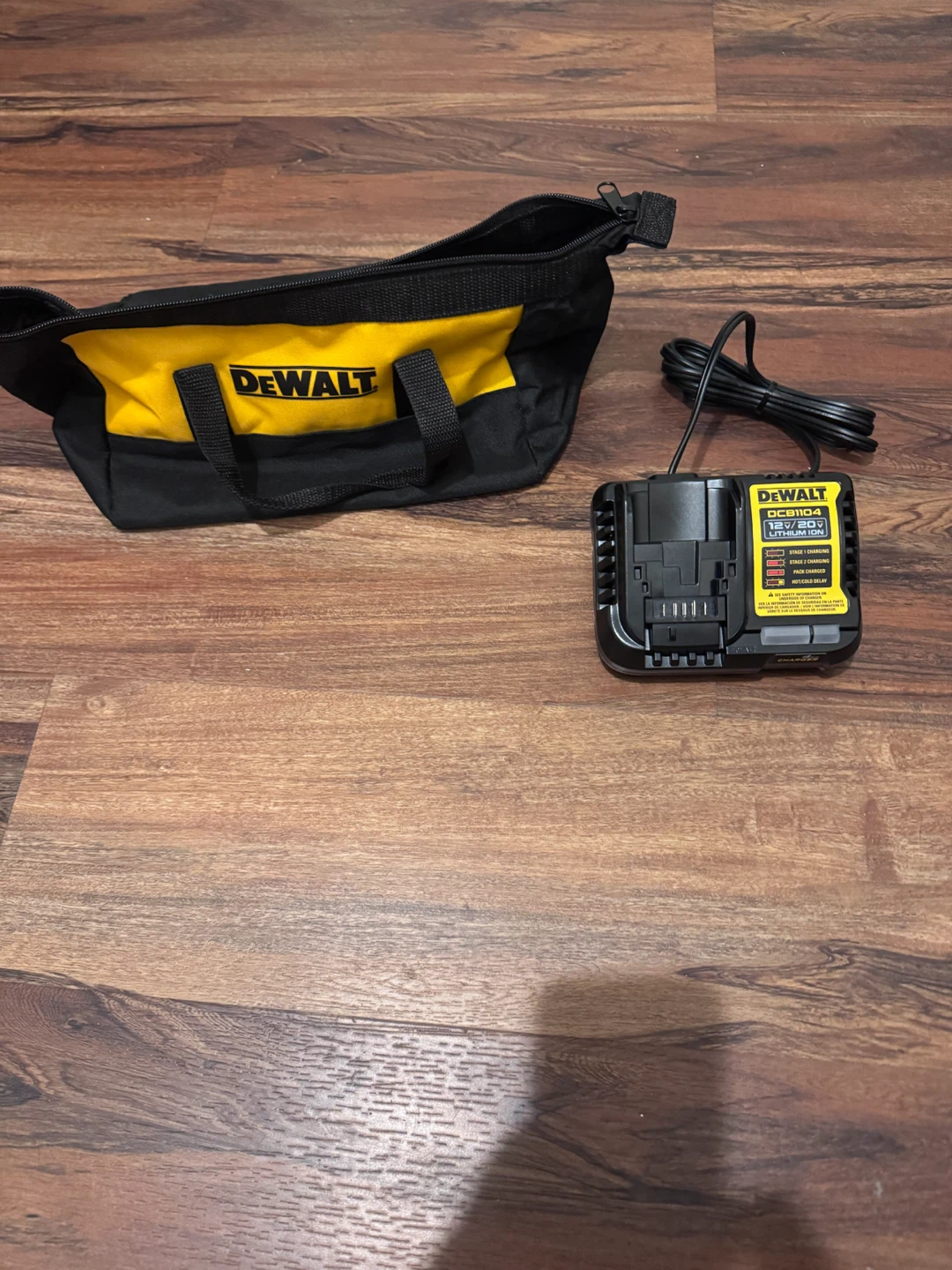 DEWALT Battery Charger and Tool Bag