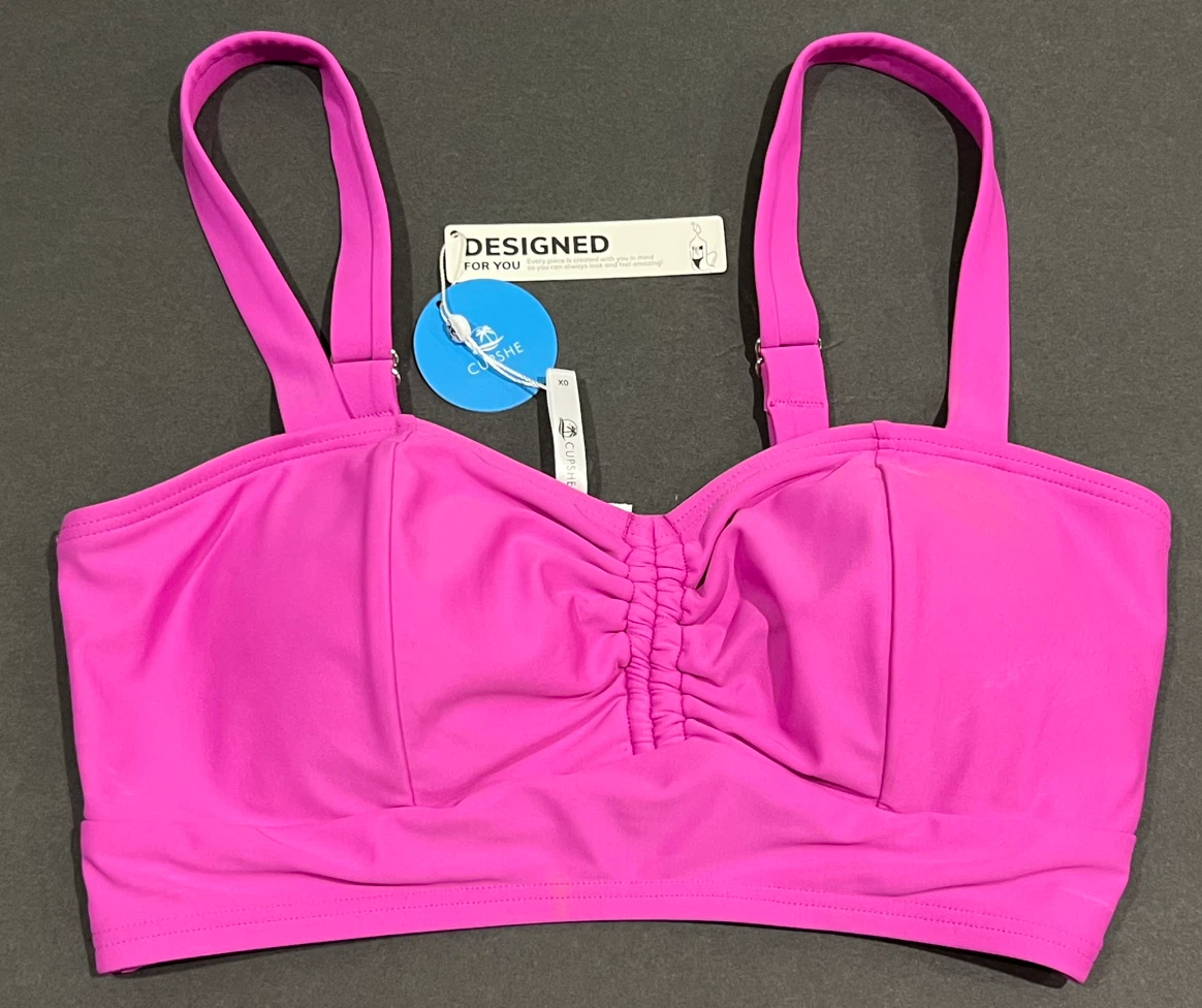 CUPSHE Pink Bikini Top
