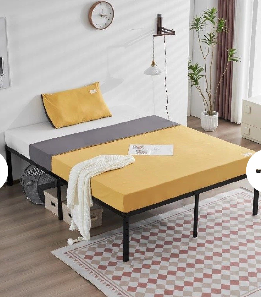 Full Size Black Metal Bed Frame - photo 2