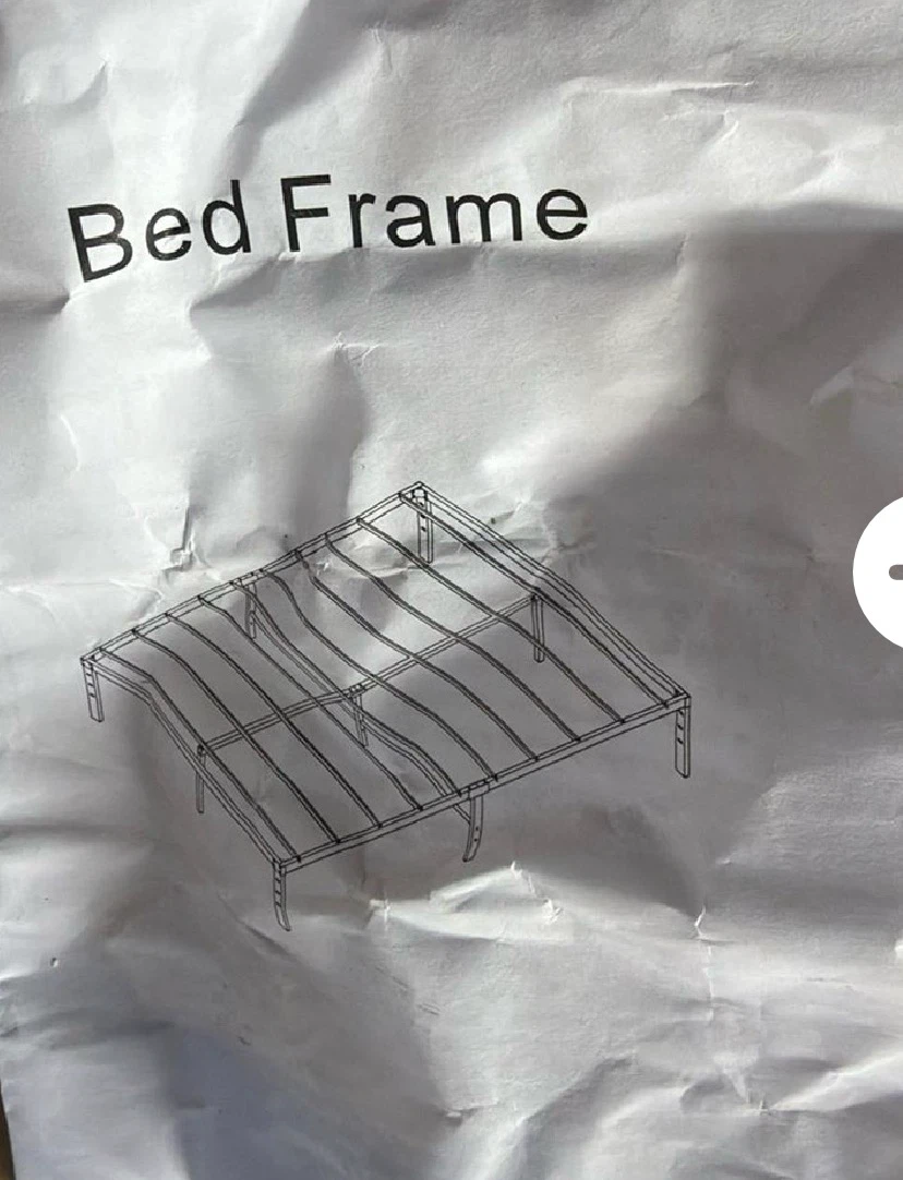 Full Size Black Metal Bed Frame - photo 3
