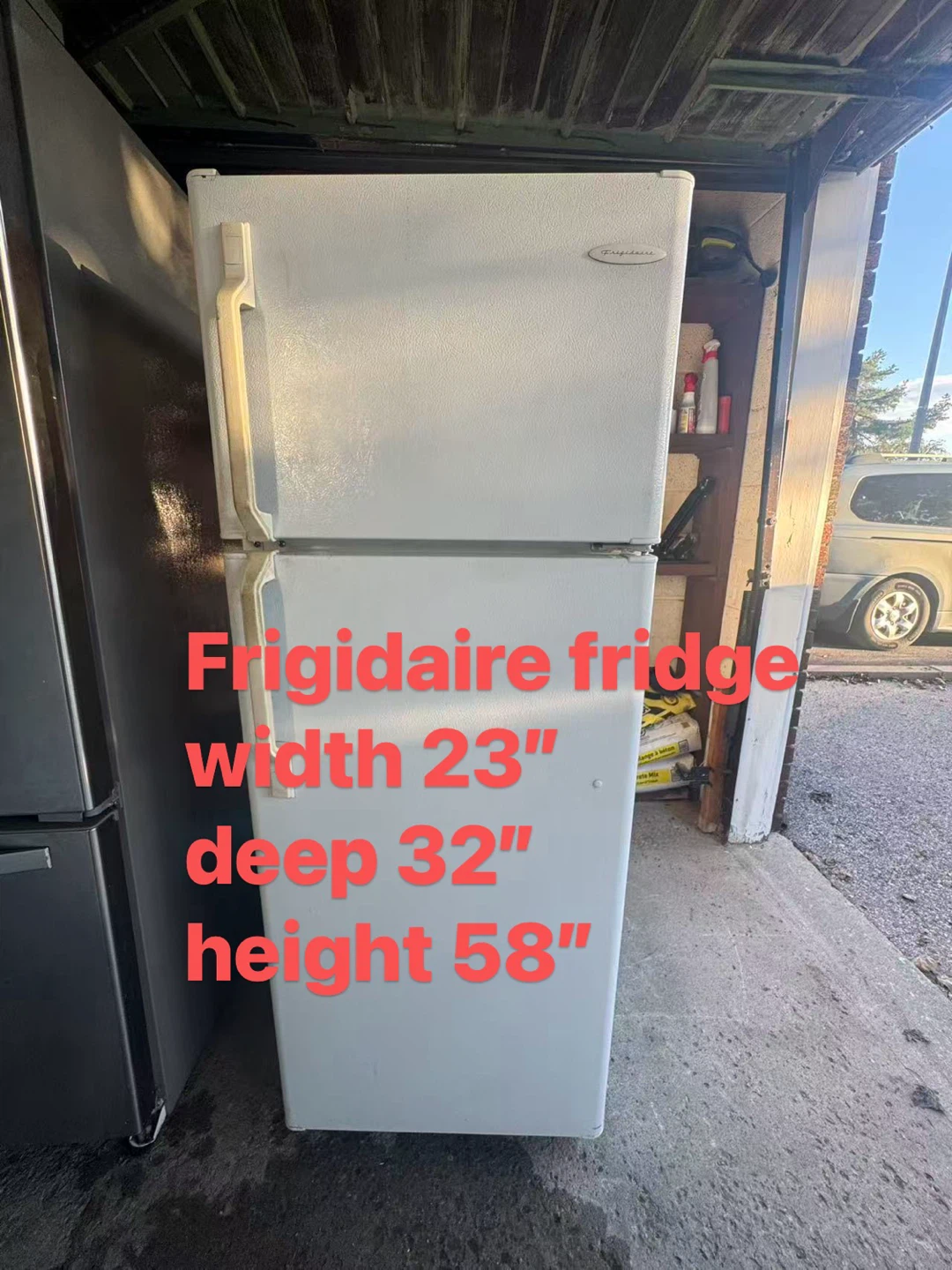 Good condition Frigidaire 23’ fridge $250